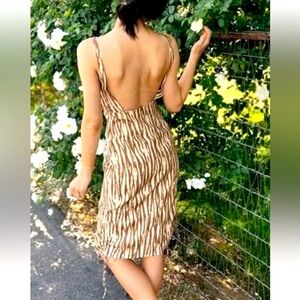 Backyard Roses Ryder midi dress NWT